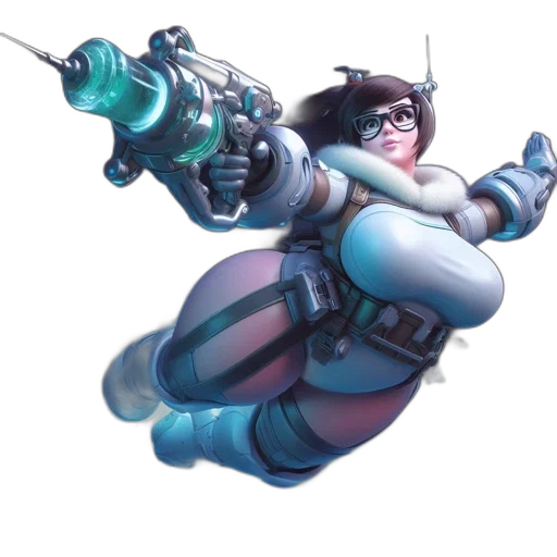 weapon, staff, robot, jacket transparent PNG cut-out