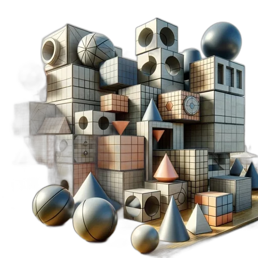 building, furniture, 3d render, concept art transparent PNG cut-out