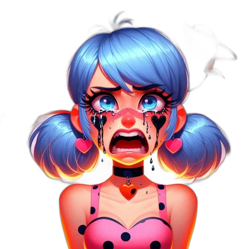 face, concept art, anime, cartoon transparent PNG cut-out