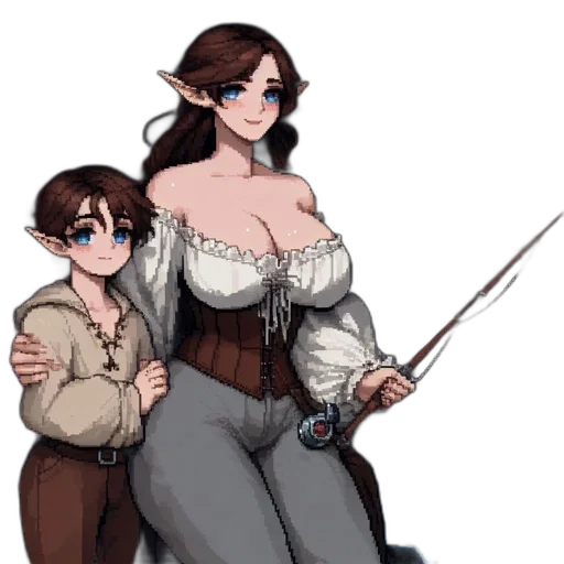 staff, fantasy art, pixel art, concept art transparent PNG cut-out