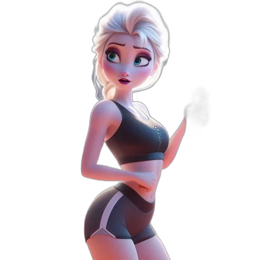 dress, concept art, cartoon, 3d render transparent PNG cut-out