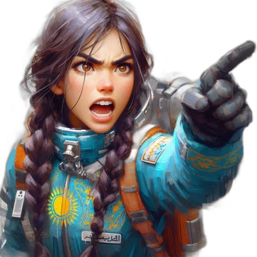 staff, jacket, face, fantasy art transparent PNG cut-out