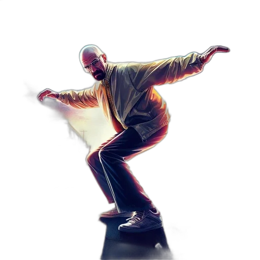 jacket, staff, robot, concept art transparent PNG cut-out