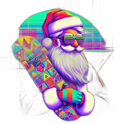 pixel art, vaporwave, cartoon, fantasy art transparent PNG cut-out