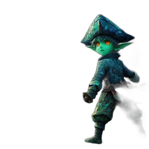 staff, creature, hat, mask transparent PNG cut-out