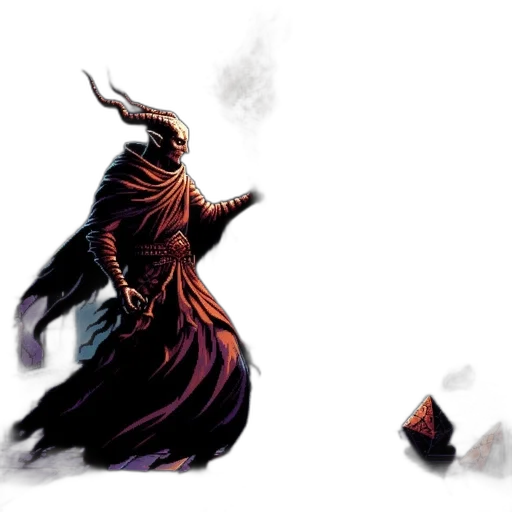 dragon, creature, mask, staff transparent PNG cut-out