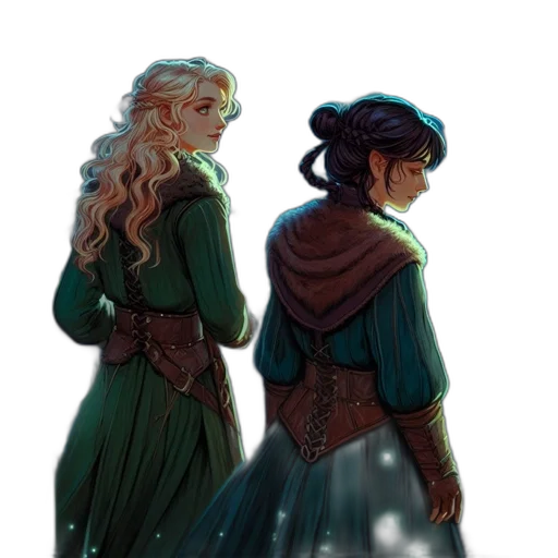 concept art, fantasy art, comic book art, watercolor transparent PNG cut-out