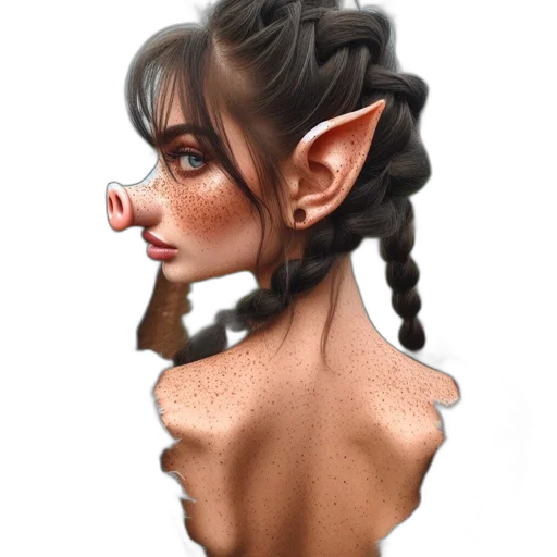 face, mask, dress, creature transparent PNG cut-out