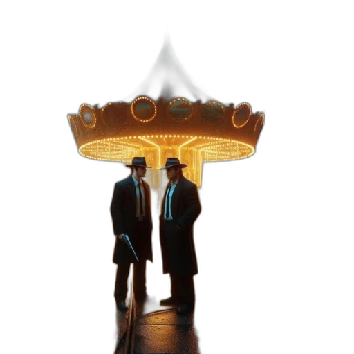 crown, hat, staff, umbrella transparent PNG cut-out