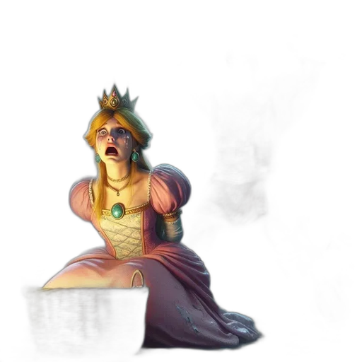 crown, staff, mask, creature transparent PNG cut-out