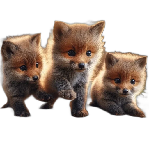 animal, photorealistic, 3d render, pixel art transparent PNG cut-out