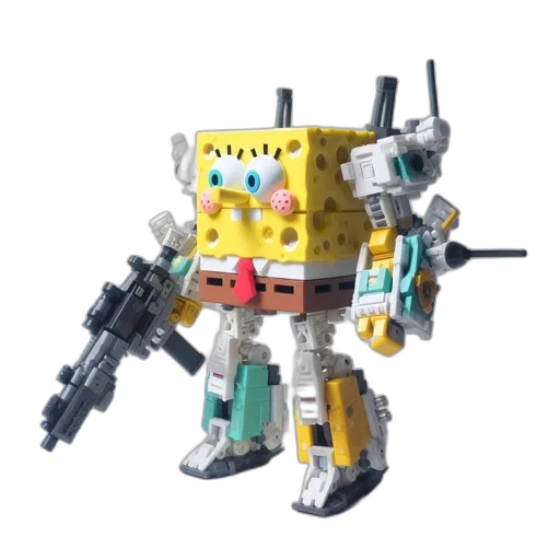 robot, weapon, 3d render, concept art transparent PNG cut-out