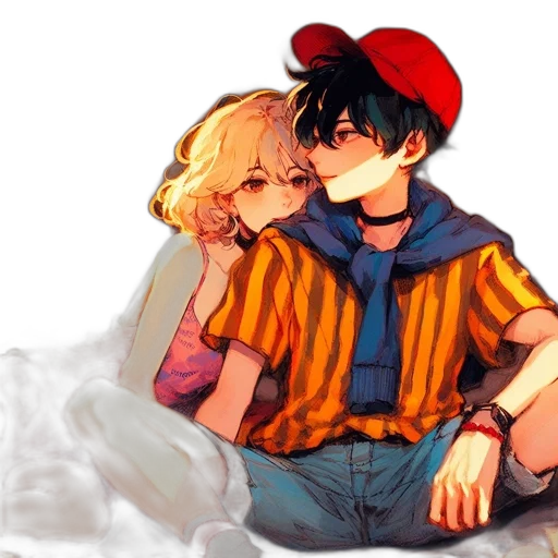 watercolor, pixel art, anime, oil painting transparent PNG cut-out