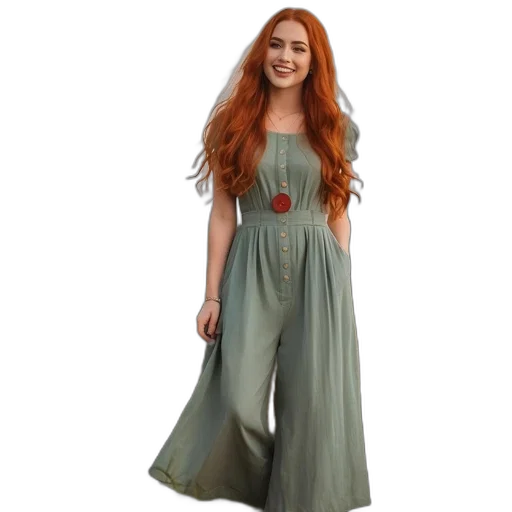 dress, staff, concept art, green transparent PNG cut-out