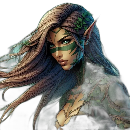 mask, fantasy art, concept art, comic book art transparent PNG cut-out