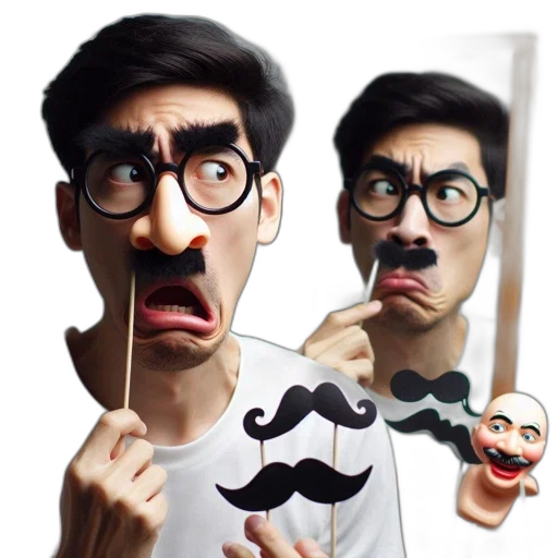 mask, face, staff, cartoon transparent PNG cut-out