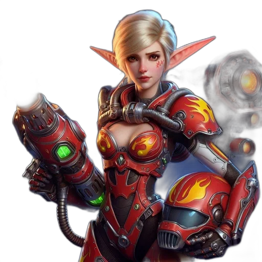 robot, weapon, staff, concept art transparent PNG cut-out