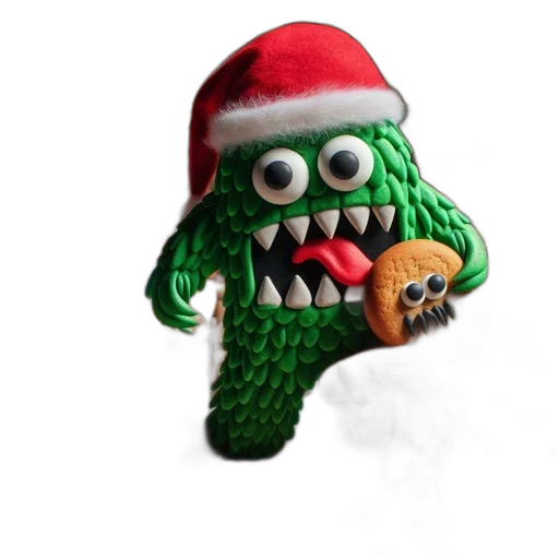 creature, hat, food, 3d render transparent PNG cut-out