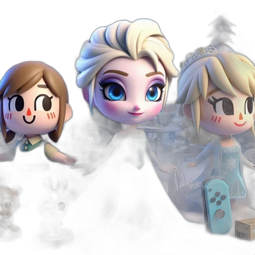 concept art, 3d render, fantasy art, pixel art transparent PNG cut-out