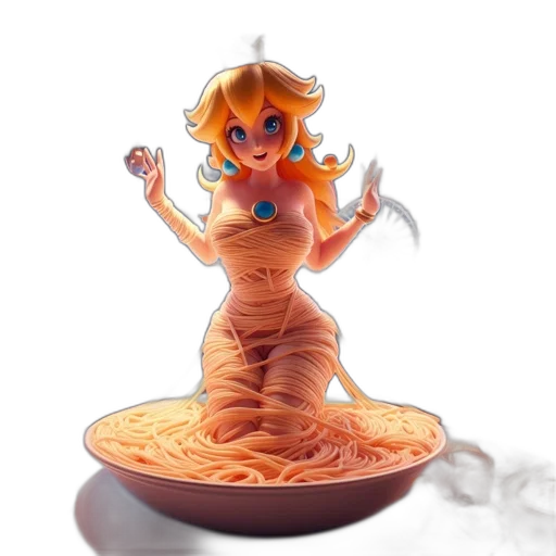 food, dress, 3d render, concept art transparent PNG cut-out