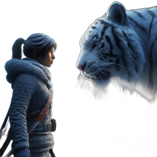 animal, concept art, fantasy art, 3d render transparent PNG cut-out