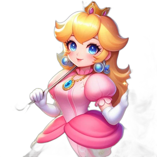 dress, crown, staff, weapon transparent PNG cut-out