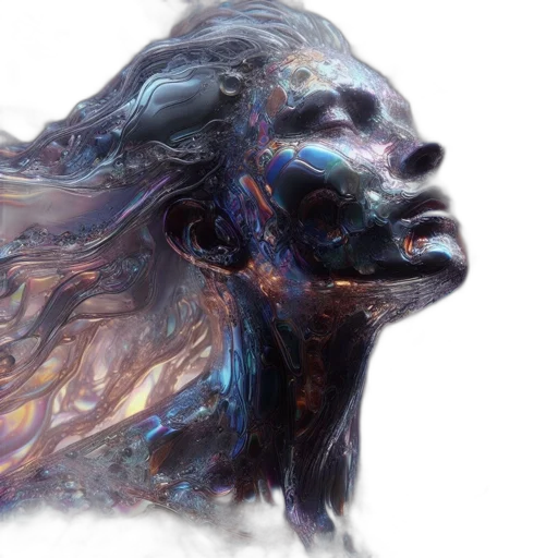 hair, face, mask, creature transparent PNG cut-out