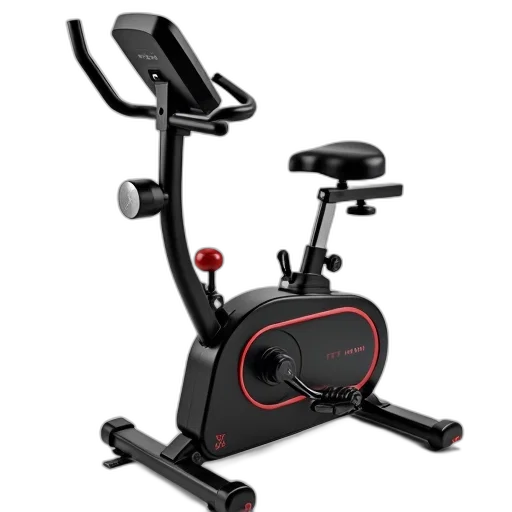 stationary, exercise, bike, black transparent PNG cut-out