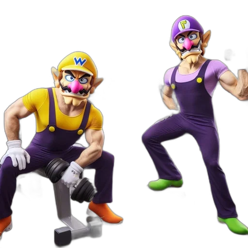 concept art, 3d render, two, familiar transparent PNG cut-out