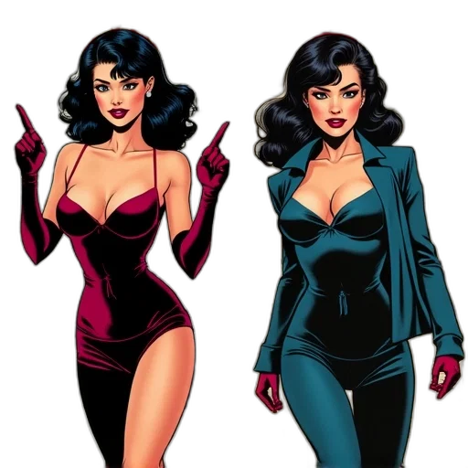 comic book art, concept art, cartoon, second transparent PNG cut-out