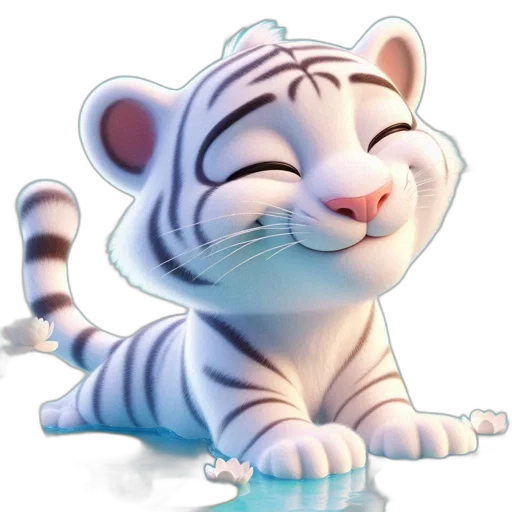 animal, cartoon, photorealistic, 3d render transparent PNG cut-out
