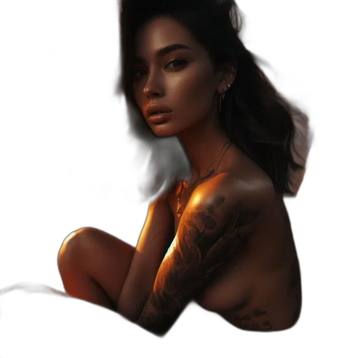 dress, jewelry, face, hair transparent PNG cut-out