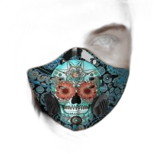 mask, jewelry, face, photorealistic transparent PNG cut-out