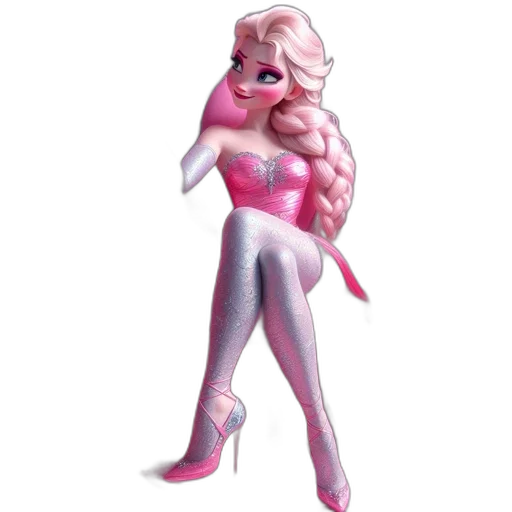 dress, creature, hair, concept art transparent PNG cut-out