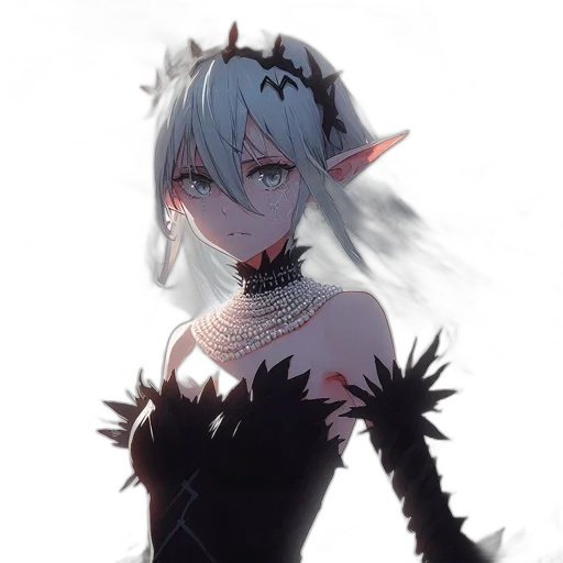 crown, dress, dragon, staff transparent PNG cut-out