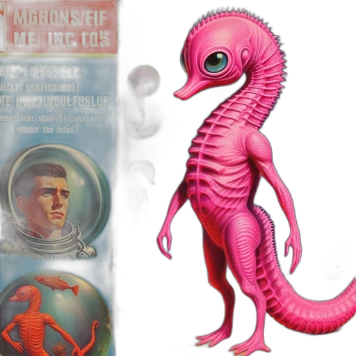 creature, concept art, outer space, illustration transparent PNG cut-out