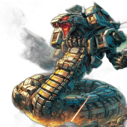 robot, weapon, concept art, fantasy art transparent PNG cut-out