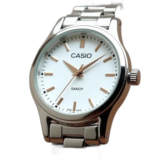 casio, analog, water, resistant transparent PNG cut-out