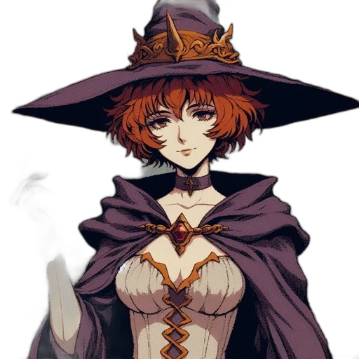staff, hat, dress, crown transparent PNG cut-out
