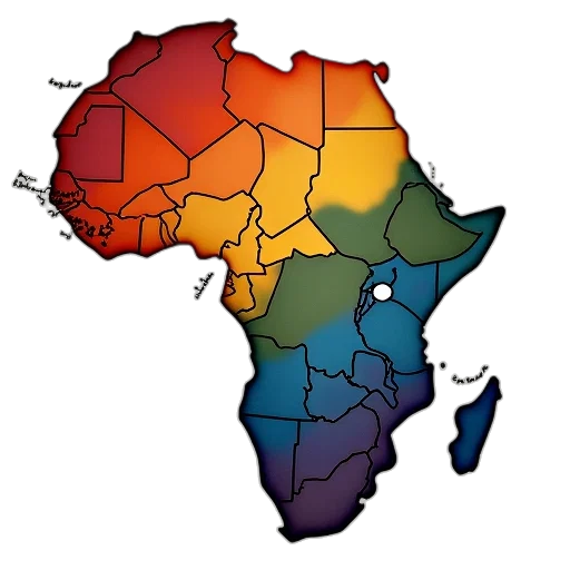 colorful, earth tones, rainbow, map transparent PNG cut-out