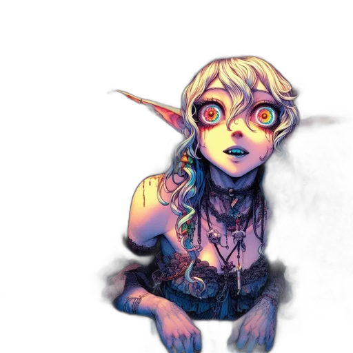 creature, staff, mask, face transparent PNG cut-out