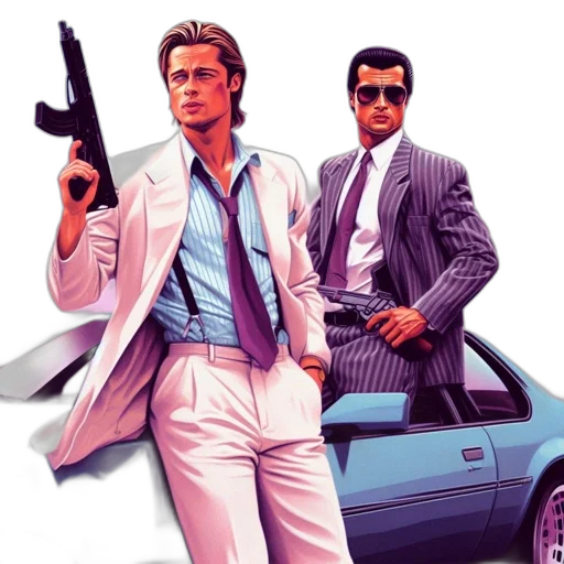 jacket, car, concept art, comic book art transparent PNG cut-out