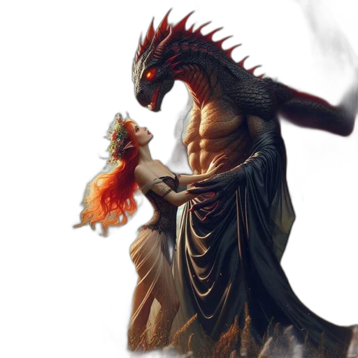 dragon, creature, concept art, fantasy art transparent PNG cut-out