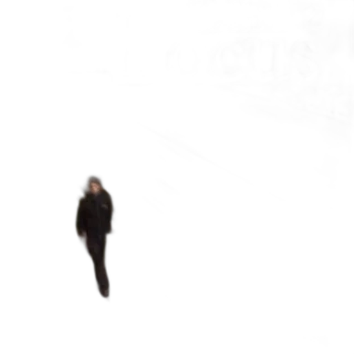 jacket, umbrella, staff, robot transparent PNG cut-out
