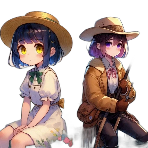 hat, staff, weapon, pixel art transparent PNG cut-out