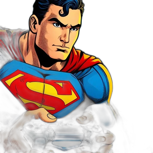 comic book art, concept art, cartoon, 3d render transparent PNG cut-out