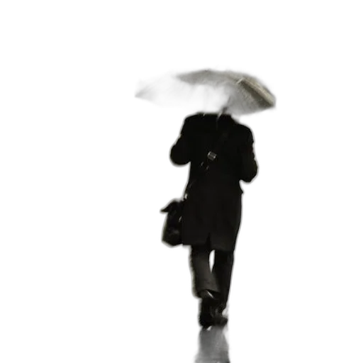 umbrella, staff, jacket, hat transparent PNG cut-out