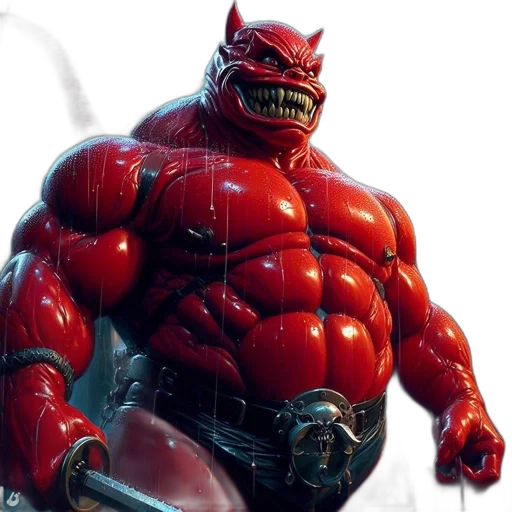 creature, concept art, comic book art, 3d render transparent PNG cut-out