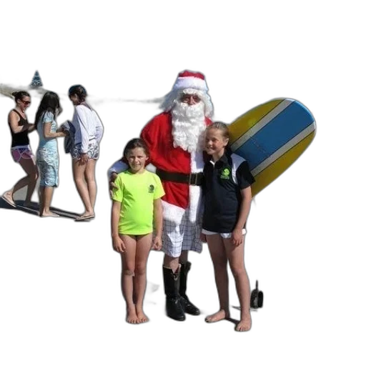 man, dressed, santa, claus transparent PNG cut-out