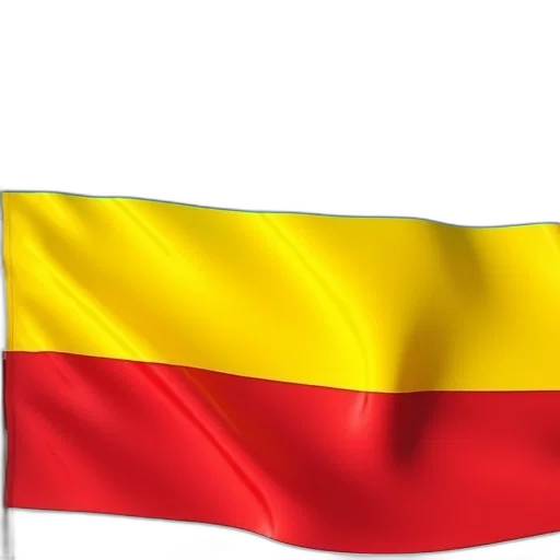 staff, crown, flag, three transparent PNG cut-out